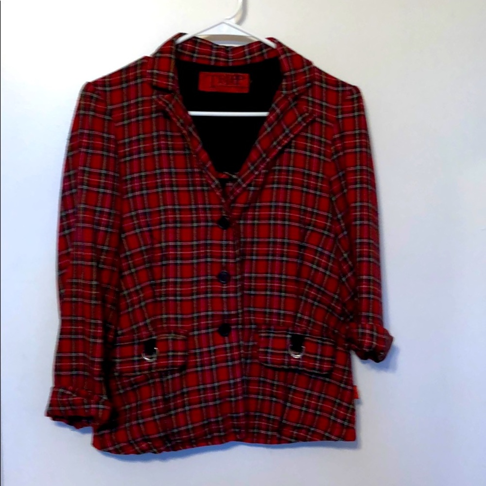 Red plaid Tripp jacket